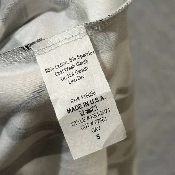 Lot of 2 - Jess & Jane Abstract Geometric 3/4 Sleeve Tops Black White Abstract S - Picture 10 of 15